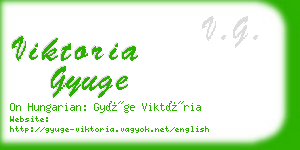 viktoria gyuge business card